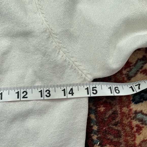 Retrofete mini Dress champagne shimmer White mirror sequins long sleeve XS READ - Picture 6 of 13